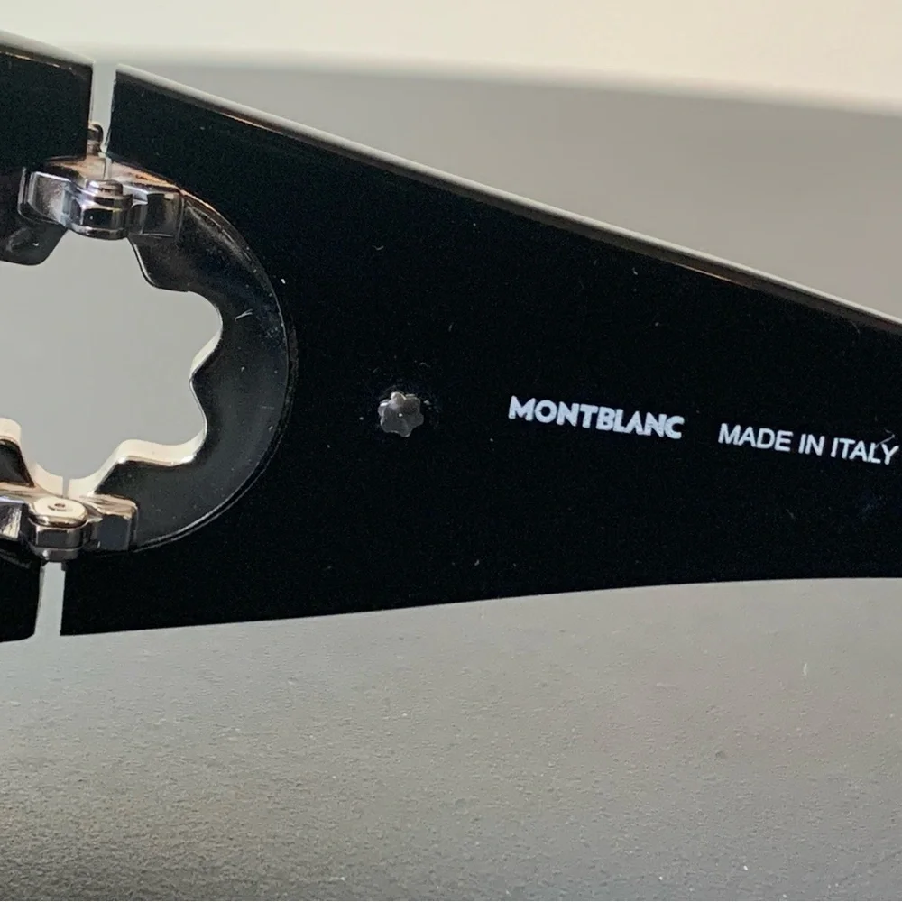 Montblanc Black Women's Oversized Sunglasses